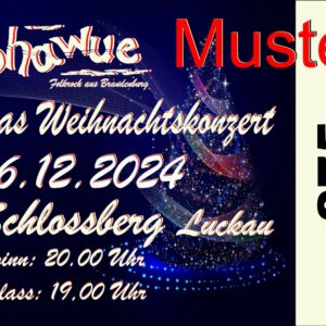 Konzertkarten für das Weihnachtskonzer in Luckau
